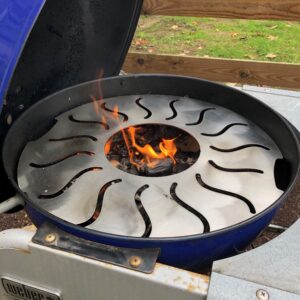 GrillingSteel™ Stainless Steel Grill Griddle Combo for Weber Kettle - Great Upgrade to Traditional Grill Grates 2 2 1 18 11