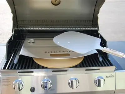 KettlePizza Gas Grill Pizza Oven Kit – Gas Pro Deluxe (Aluminum Peel)
